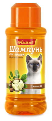 Шампунь Amstrel для кошек гладкошерстных с маслом ши 