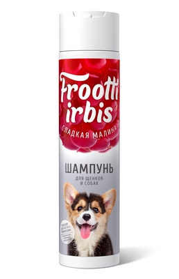 Шампунь для щенков и собак Irbis Frootti "СЛАДКАЯ МАЛИНА", 250мл,            