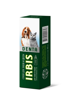 Спрей для зубов и дёсен IRBIS DENTA для кошек и собак, 30 мл.