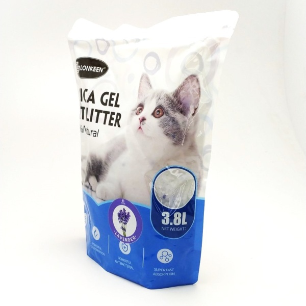 Силикагелевый наполнитель для кошачьего туалета Cat Litter фиолетовый лаванда
