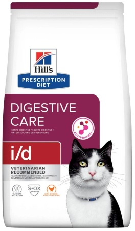 Сухой диетический корм Hill's Prescription Diet i/d для кошек при расстройствах пищеварения, жкт, с курицей